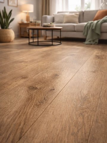 Oak cairo lamināta grīda istabā