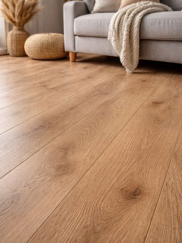 Oak london lamināta grīda istabā