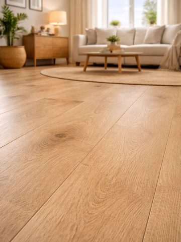 Oak Plovdiv lamināta grīda istabā