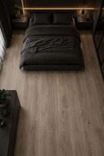 Lamināts Cremona Tartuffo Oak AQUApro Select guļamistabas interjerā